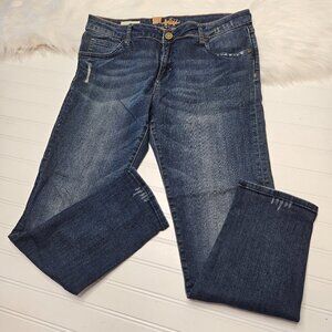 Kut From The Kloth Katy Boyfriend Jeans Women's 6 Blue Dark Wash Mid Rise Denim